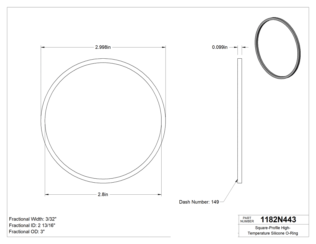 Technical drawing - 1182N443